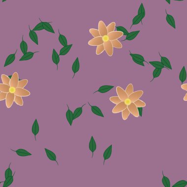 Çiçeksiz arka plan, vektör illüstrasyonu