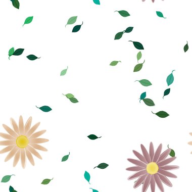 Çiçeksiz arka plan, vektör illüstrasyonu