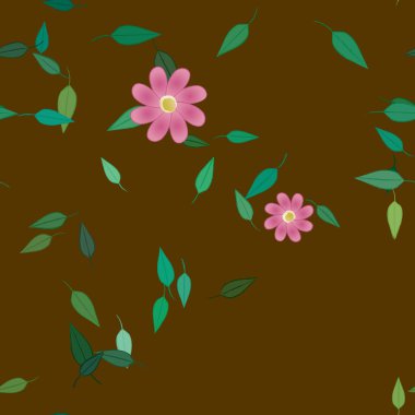 Çiçeksiz arka plan, vektör illüstrasyonu