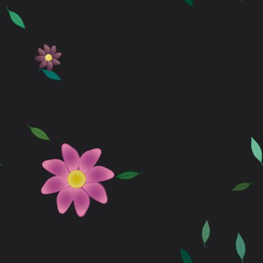 Çiçeksiz arka plan, vektör illüstrasyonu