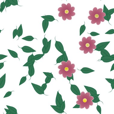 Çiçeksiz arka plan, vektör illüstrasyonu