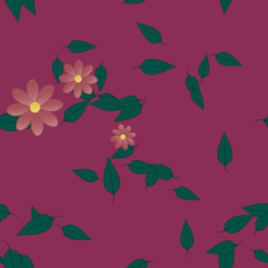 Çiçeksiz arka plan, vektör illüstrasyonu