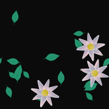 Çiçeksiz arka plan, vektör illüstrasyonu