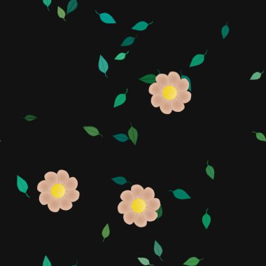 Çiçeksiz arka plan, vektör illüstrasyonu