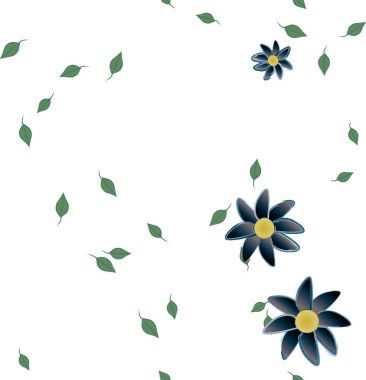 Çiçeksiz arka plan, vektör illüstrasyonu