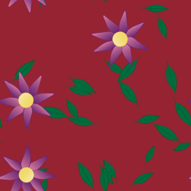 Çiçeksiz arka plan, vektör illüstrasyonu