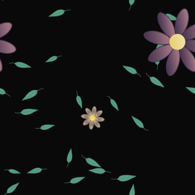 Çiçeksiz arka plan, vektör illüstrasyonu