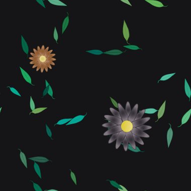 Çiçeksiz arka plan, vektör illüstrasyonu