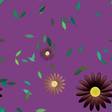 Çiçeksiz arka plan, vektör illüstrasyonu