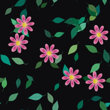 Çiçeksiz arka plan, vektör illüstrasyonu