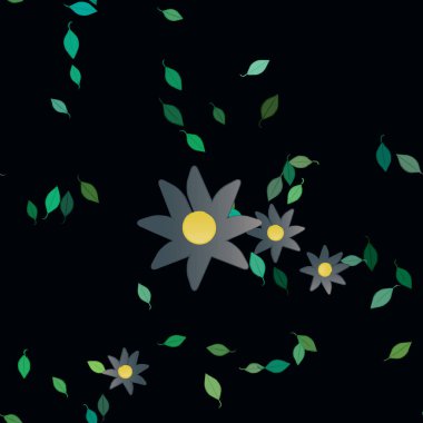 Çiçeksiz arka plan, vektör illüstrasyonu