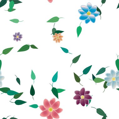 Çiçeksiz arka plan, vektör illüstrasyonu