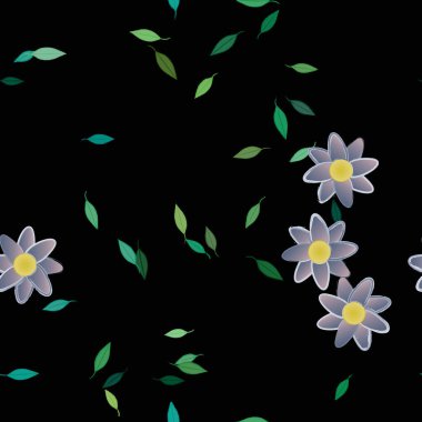 Çiçeksiz arka plan, vektör illüstrasyonu