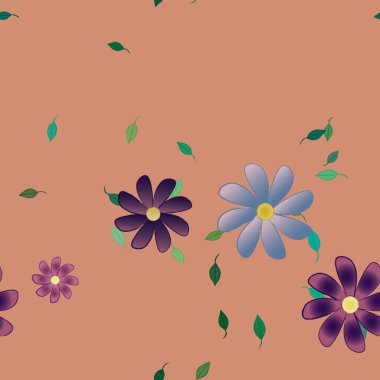 Çiçeksiz arka plan, vektör illüstrasyonu