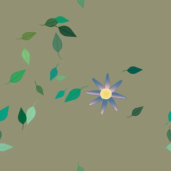 Hermoso Fondo Sin Costura Floral Ilustración Vectores — Vector de stock