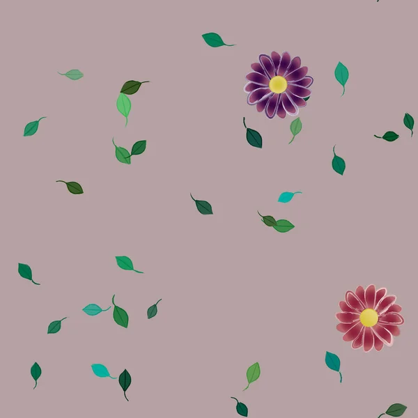 Hermoso Fondo Sin Costura Floral Ilustración Vectores — Vector de stock