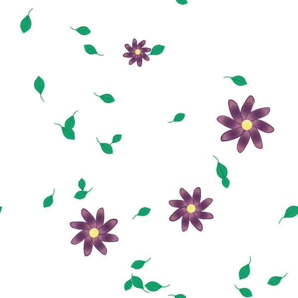 Beau Fond Floral Sans Couture Illustration Vectorielle — Image vectorielle