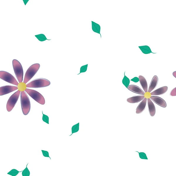 Fundo Sem Costura Floral Bonito Ilustração Vetorial —  Vetores de Stock