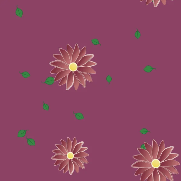 Fundo Sem Costura Floral Bonito Ilustração Vetorial — Vetor de Stock