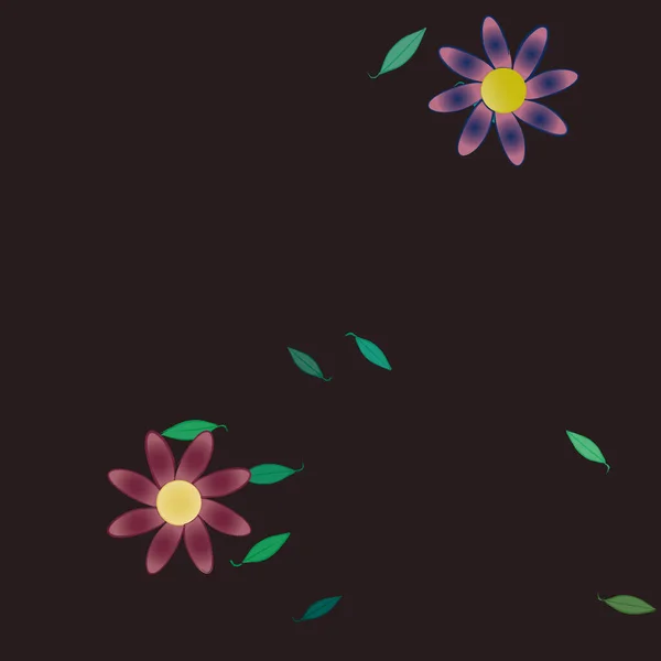 Frumos Fundal Floral Fără Sudură Ilustrație Vectorială — Vector de stoc