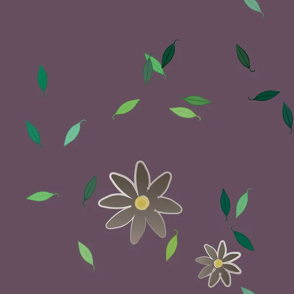 Hermoso Fondo Sin Costura Floral Ilustración Vectores — Vector de stock