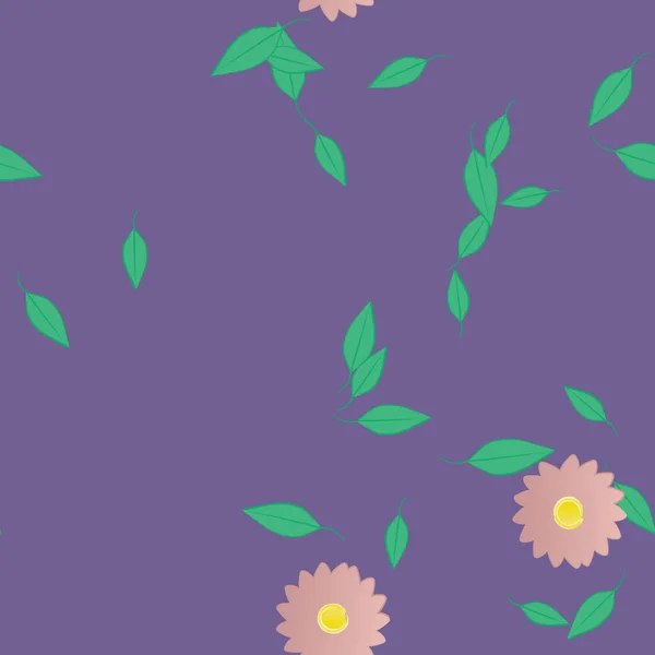 Beau Fond Floral Sans Couture Illustration Vectorielle — Image vectorielle