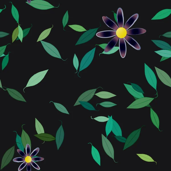 Beau Fond Floral Sans Couture Illustration Vectorielle — Image vectorielle