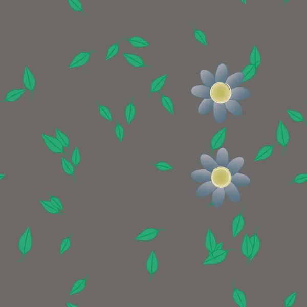 Bellissimo Sfondo Floreale Senza Soluzione Continuità Illustrazione Vettoriale — Vettoriale Stock