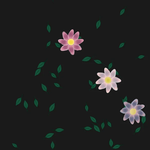 Beau Fond Floral Sans Couture Illustration Vectorielle — Image vectorielle