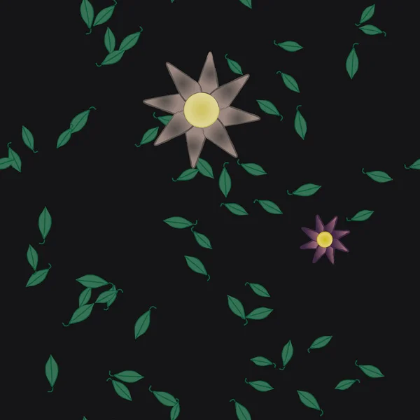 Hermoso Fondo Sin Costura Floral Ilustración Vectores — Vector de stock