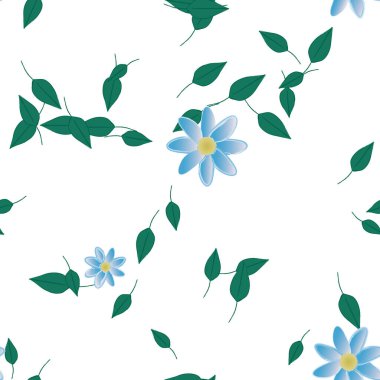 Çiçeksiz arka plan, vektör illüstrasyonu