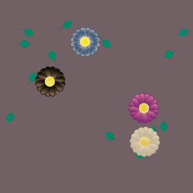 Çiçeksiz arka plan, vektör illüstrasyonu