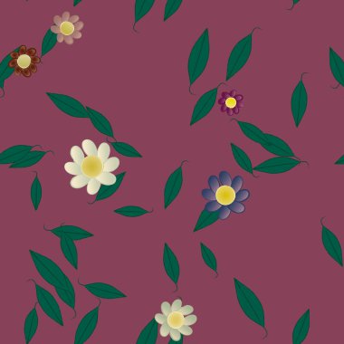 Çiçeksiz arka plan, vektör illüstrasyonu