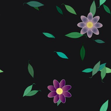 Çiçeksiz arka plan, vektör illüstrasyonu