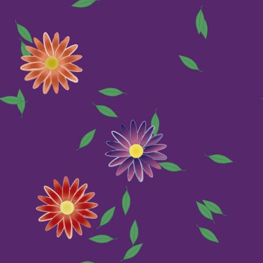 Çiçeksiz arka plan, vektör illüstrasyonu