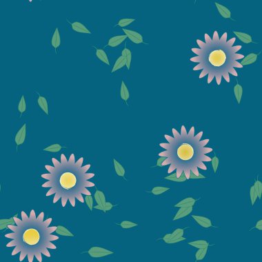 Çiçeksiz arka plan, vektör illüstrasyonu