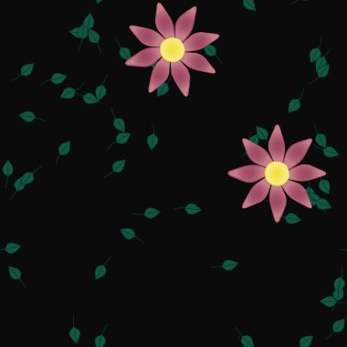 Çiçeksiz arka plan, vektör illüstrasyonu