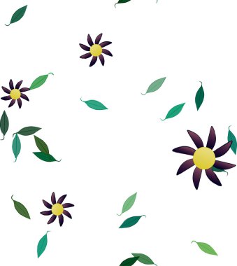 Çiçeksiz arka plan, vektör illüstrasyonu