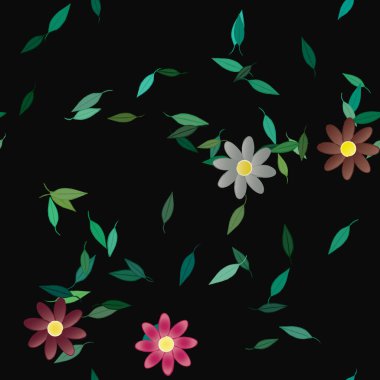 Çiçeksiz arka plan, vektör illüstrasyonu