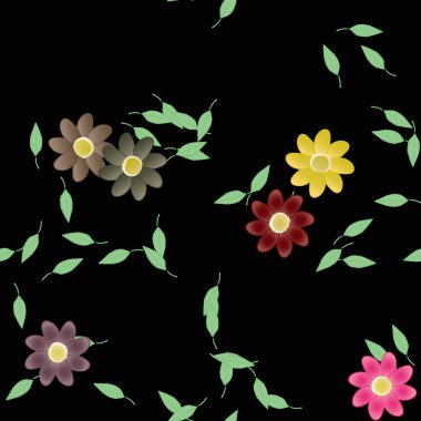 Çiçeksiz arka plan, vektör illüstrasyonu