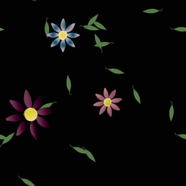 Çiçeksiz arka plan, vektör illüstrasyonu