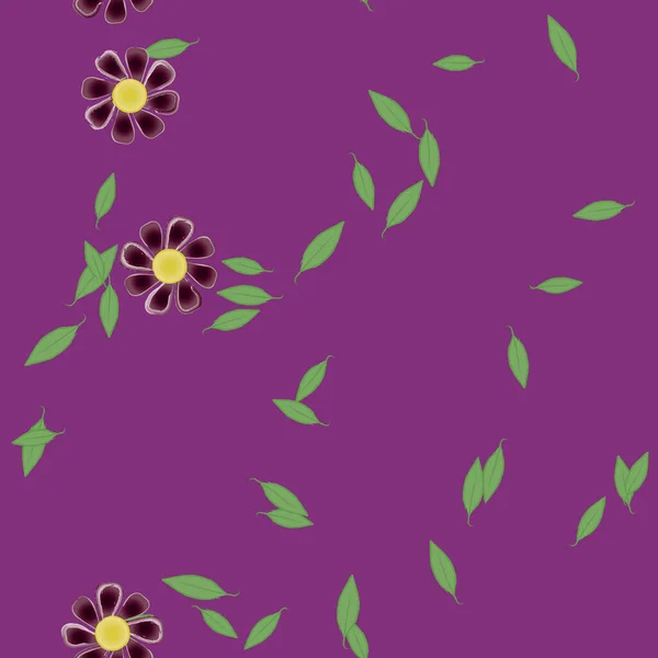 Hermoso Fondo Sin Costura Floral Ilustración Vectores — Vector de stock