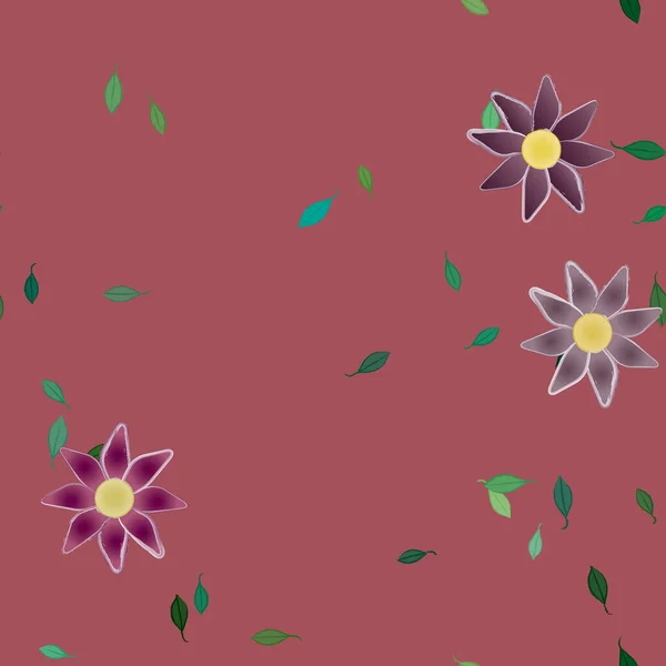 Beau Fond Floral Sans Couture Illustration Vectorielle — Image vectorielle