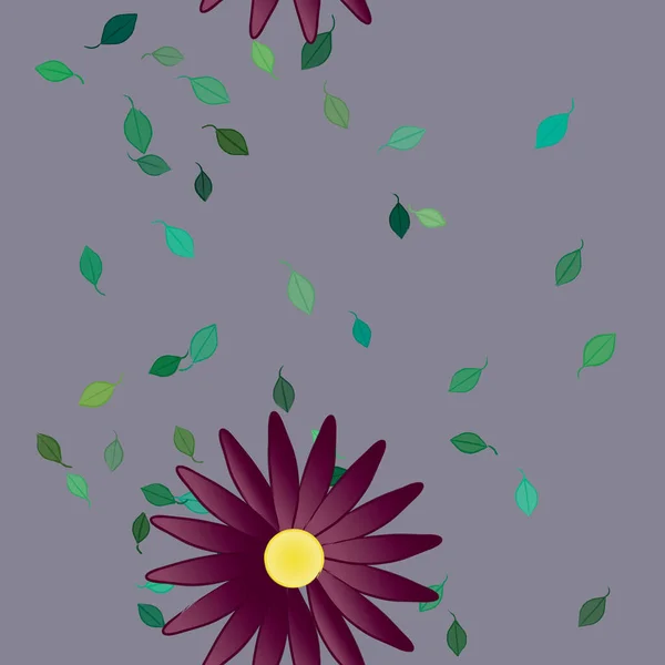 Schöne Florale Nahtlose Hintergrund Vektorillustration — Stockvektor