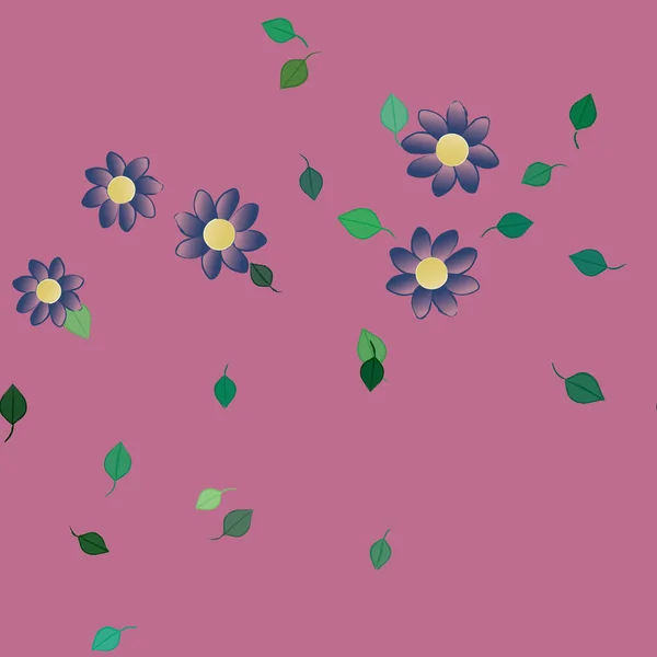 Beau Fond Floral Sans Couture Illustration Vectorielle — Image vectorielle