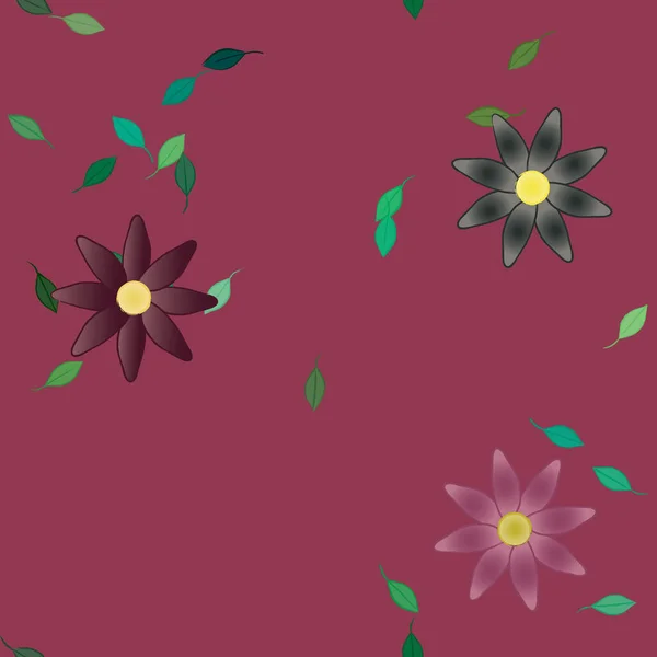 Hermoso Fondo Sin Costura Floral Ilustración Vectores — Vector de stock