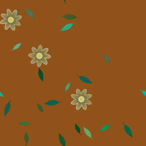 Hermoso Fondo Sin Costura Floral Ilustración Vectores — Vector de stock