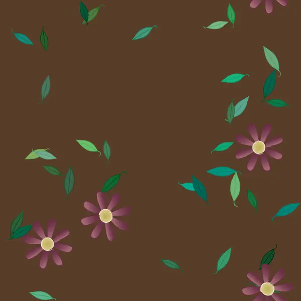 Beau Fond Floral Sans Couture Illustration Vectorielle — Image vectorielle