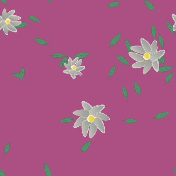 Beau Fond Floral Sans Couture Illustration Vectorielle — Image vectorielle