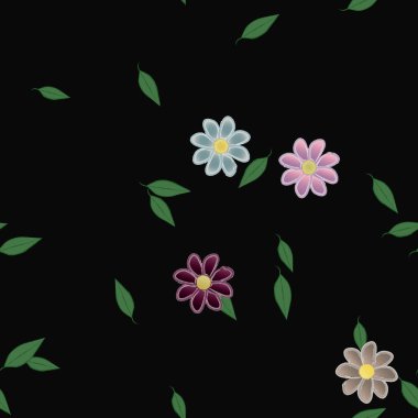 Çiçeksiz arka plan, vektör illüstrasyonu